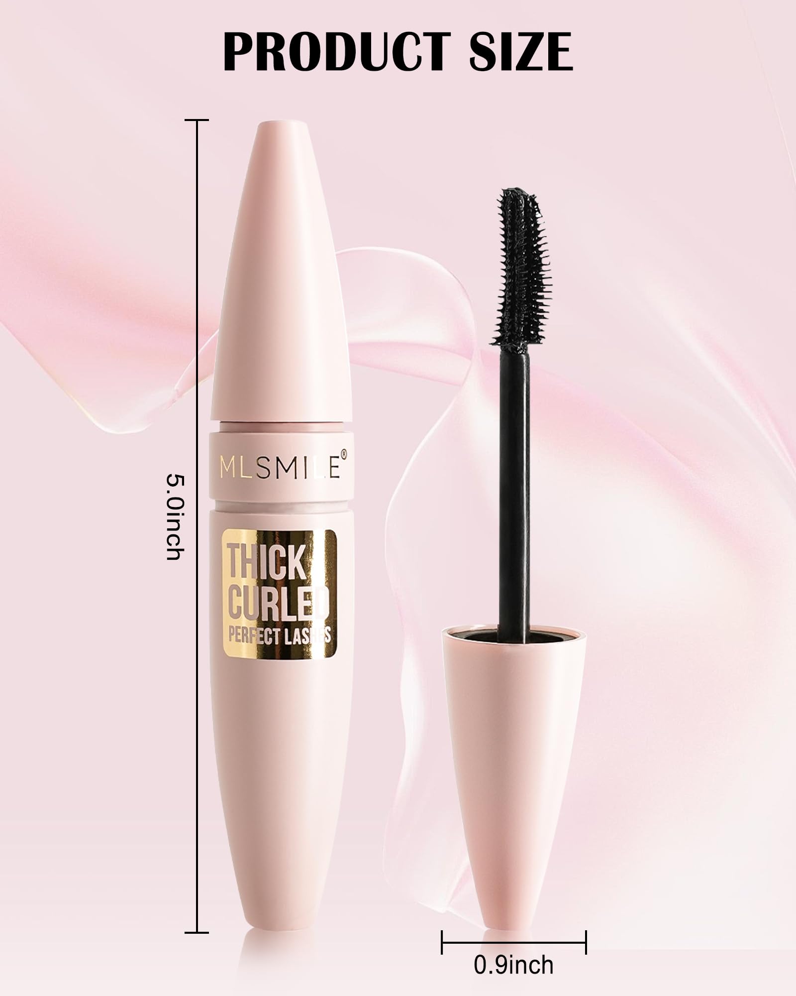 Lestpola Mascara Marrón Waterproof, ideal para uso diario y eventos.