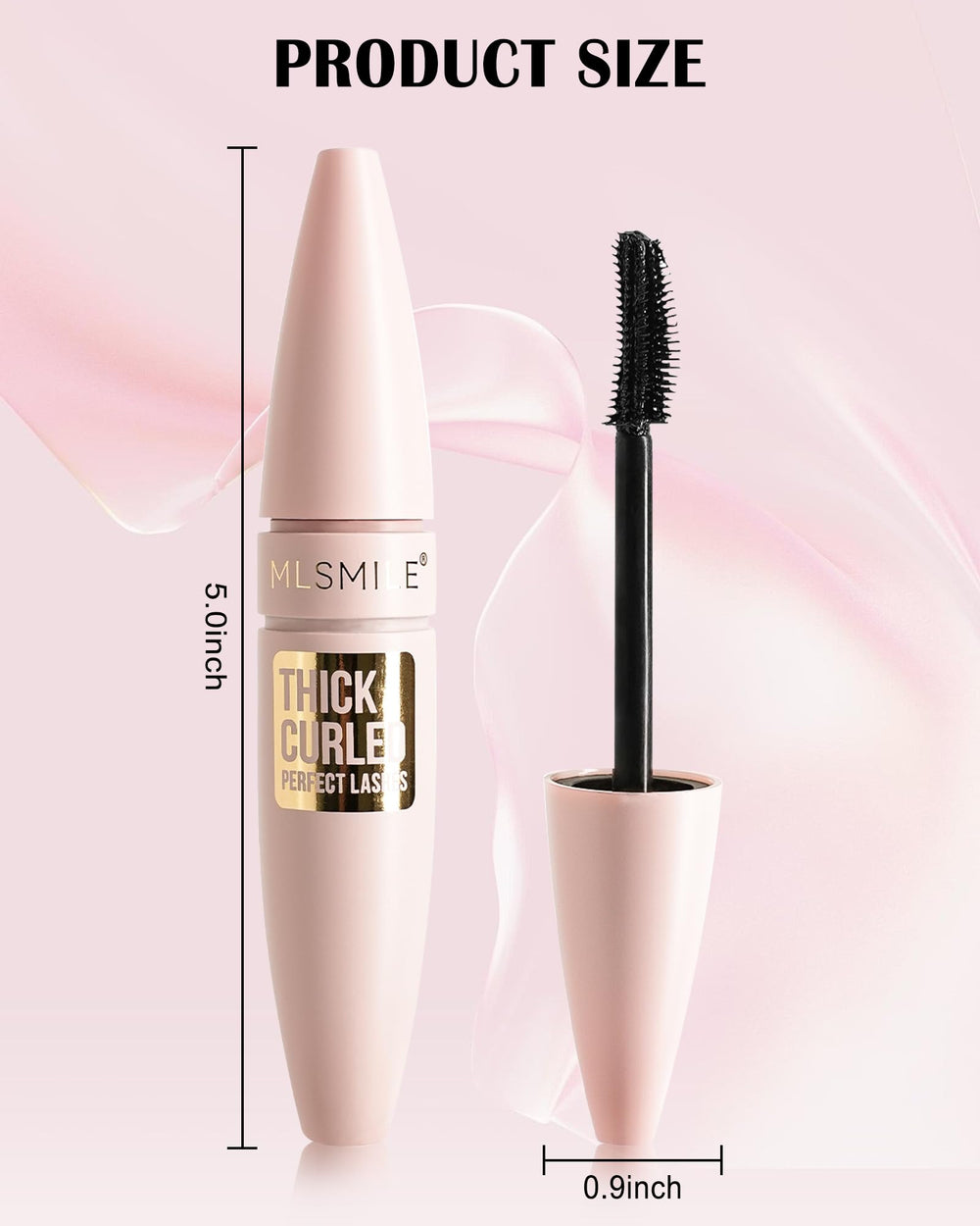Lestpola Mascara Marrón Waterproof, ideal para uso diario y eventos.