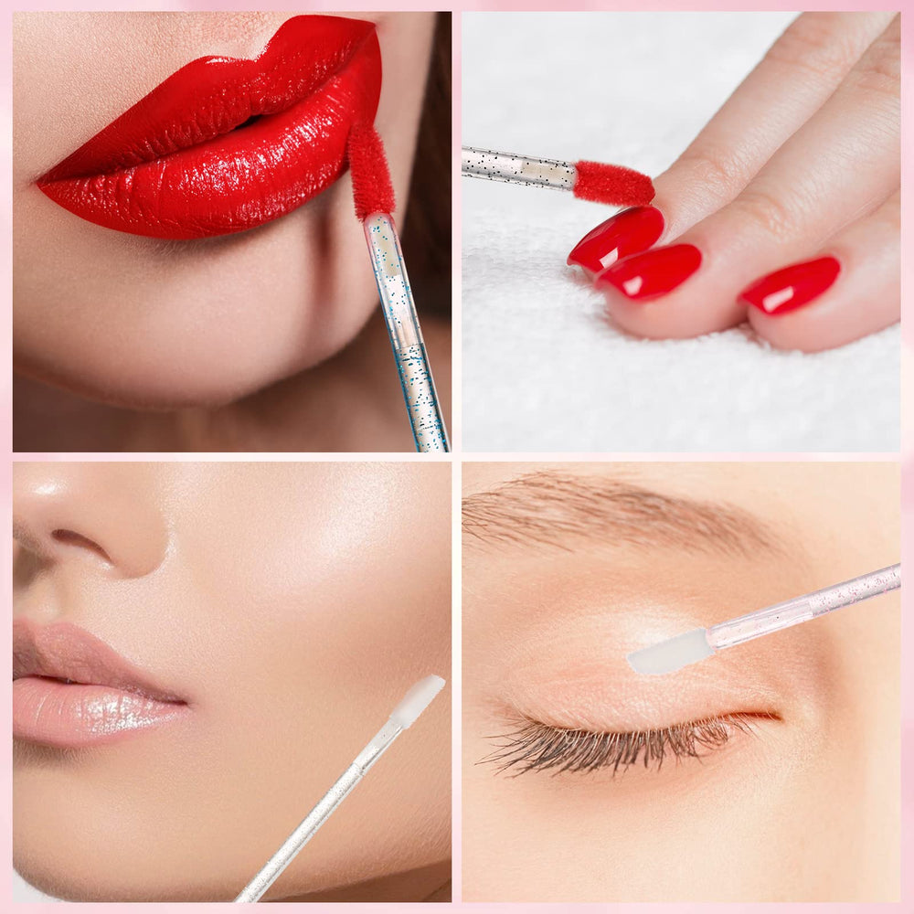 LetBeHa Crystalip disposable brushes deliver a smooth finish for lip color application.