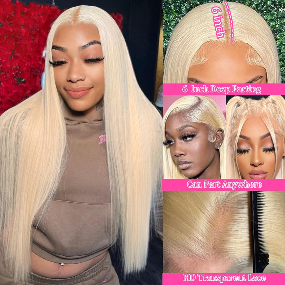 LETMIEO 613 HD lace-front wig pre-plucked edge for effortless styling.