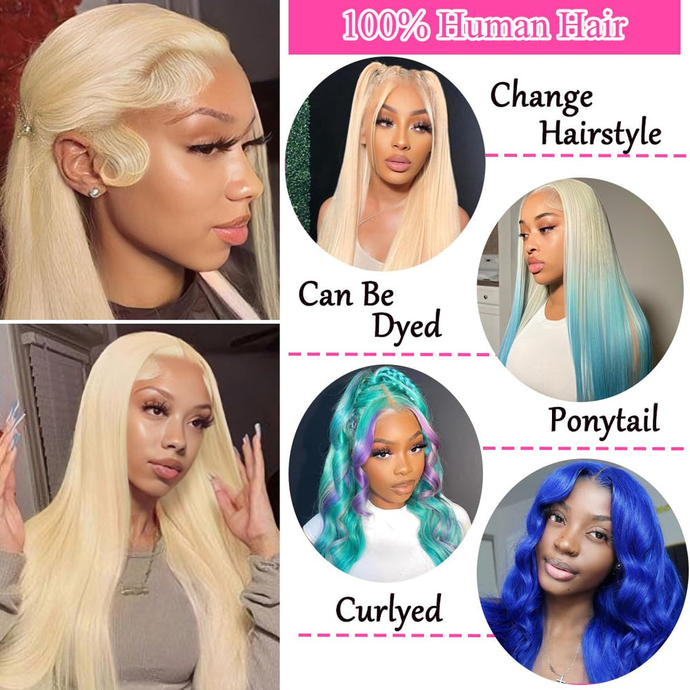 LETMIEO 613 lace front wig 180-density for full, voluminous silhouette