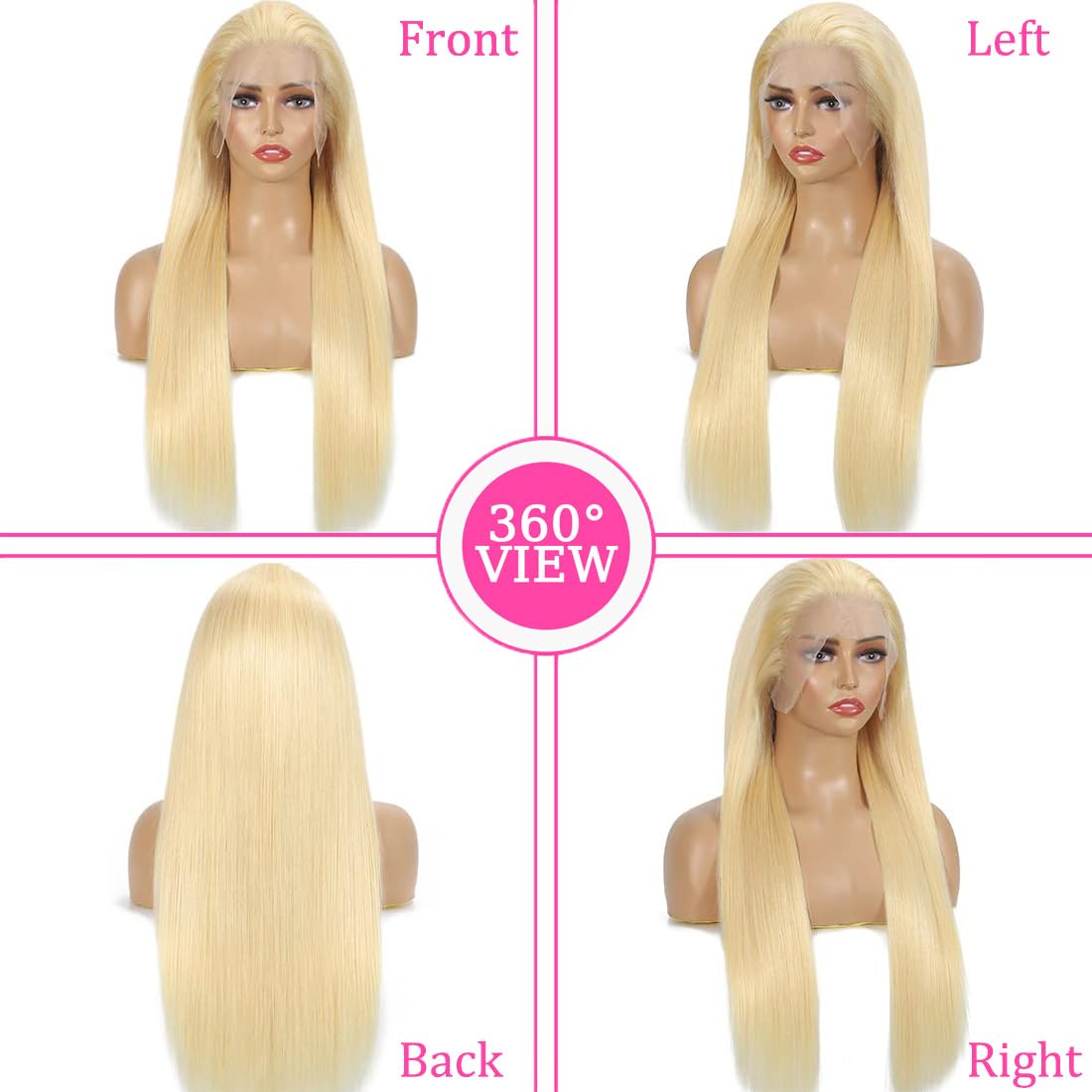 LETMIEO multi-part options for middle, side, or updo.