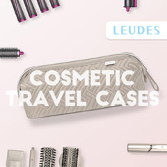 Leudes travel bag camel wide opening for quick access