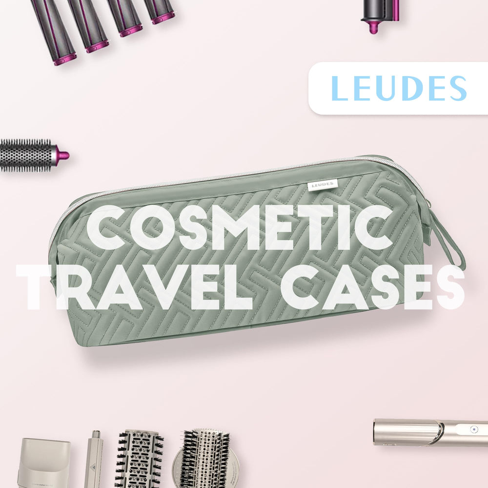 Leudes travel bag middle partition keeps attachments organized for quick access.