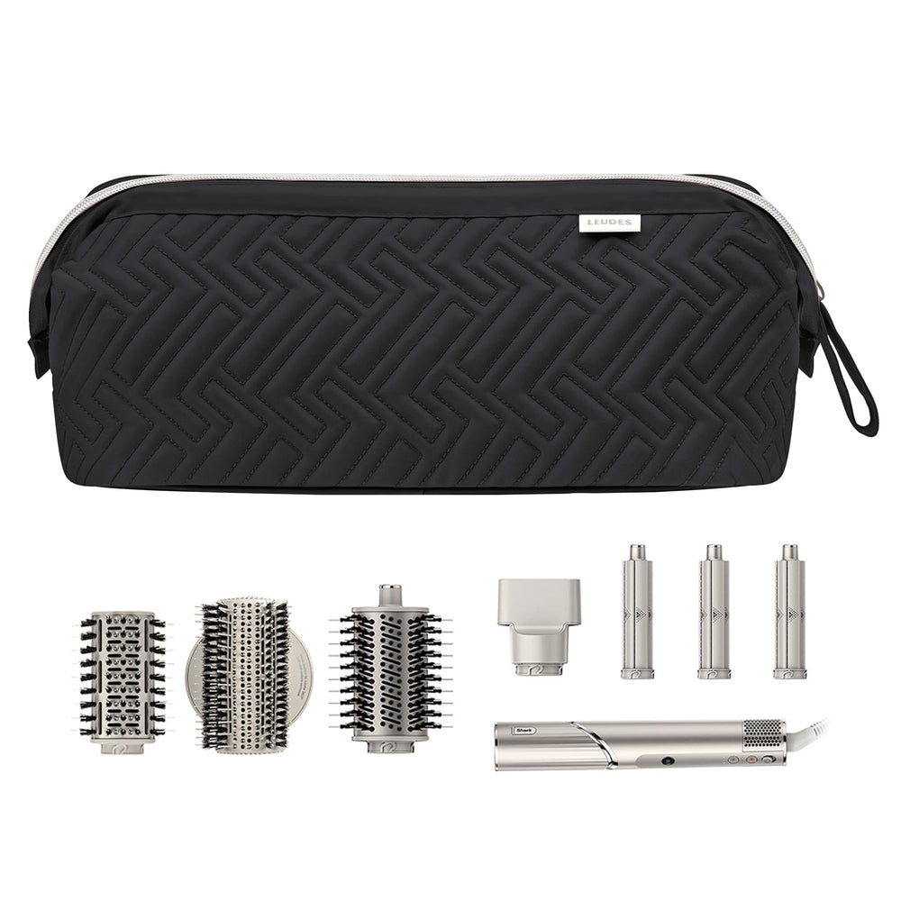 Leudes travel bag padded interior protects wands and dryer during journeys.