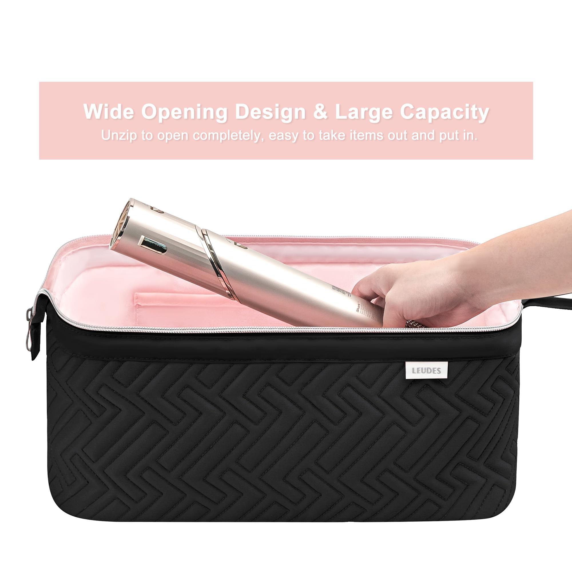 Leudes compact travel bag fits easily in luggage for convenient packing.