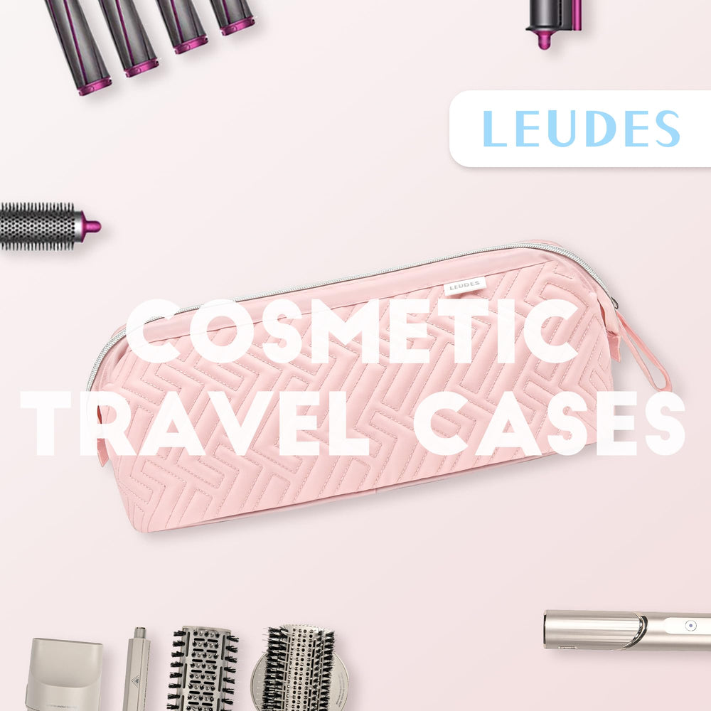 Leudes travel bag interior with padded divider protects your tools.