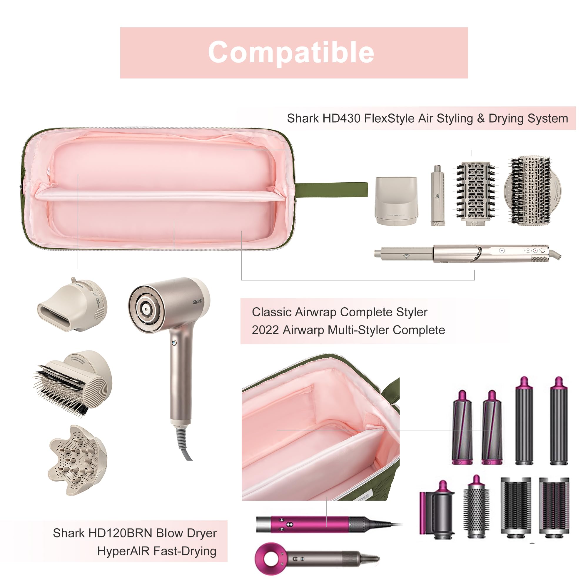 Leudes travel bag handheld carry or wall-mount option saves space