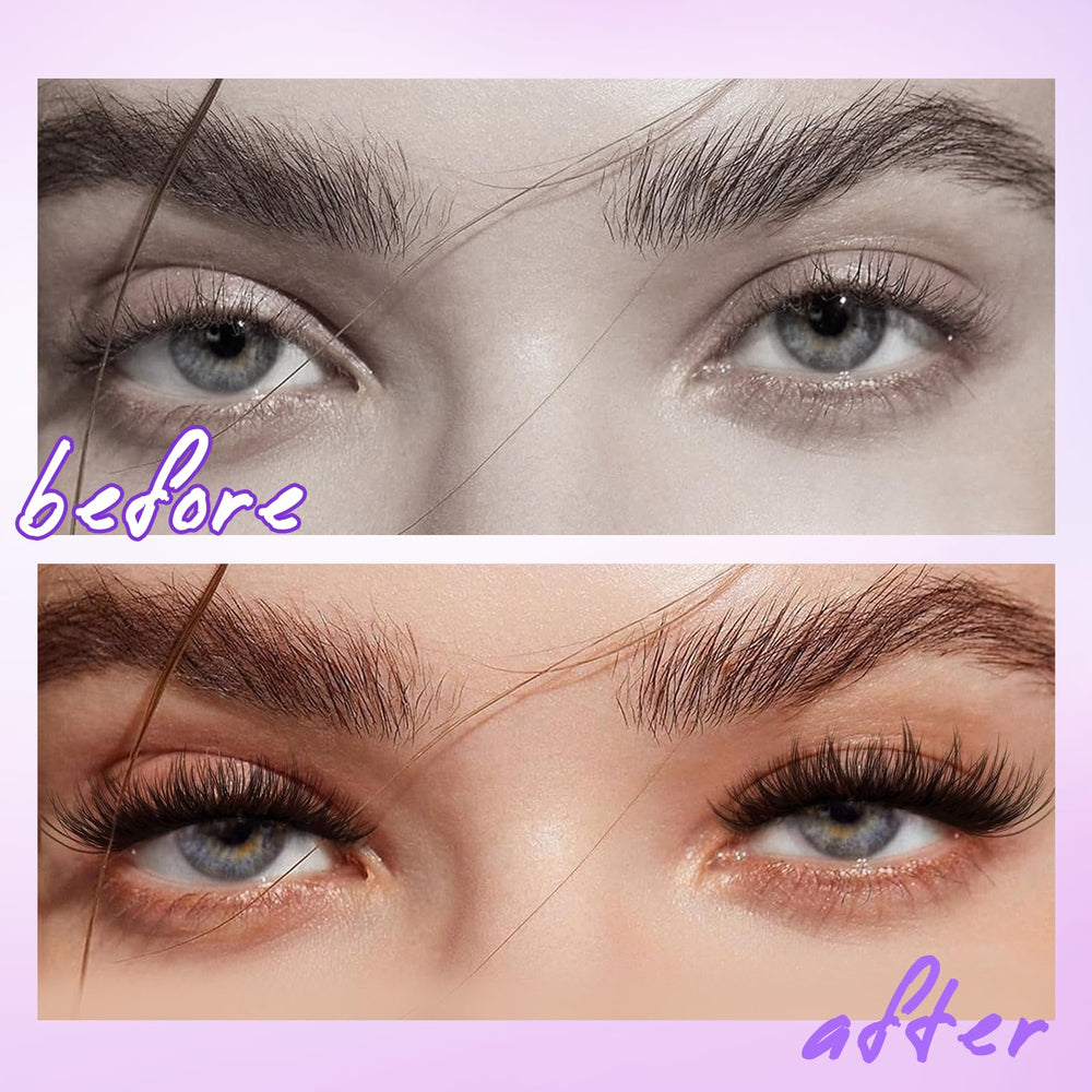Leurforu DIY lash clusters easy-application image emphasizes beginner-friendly use.