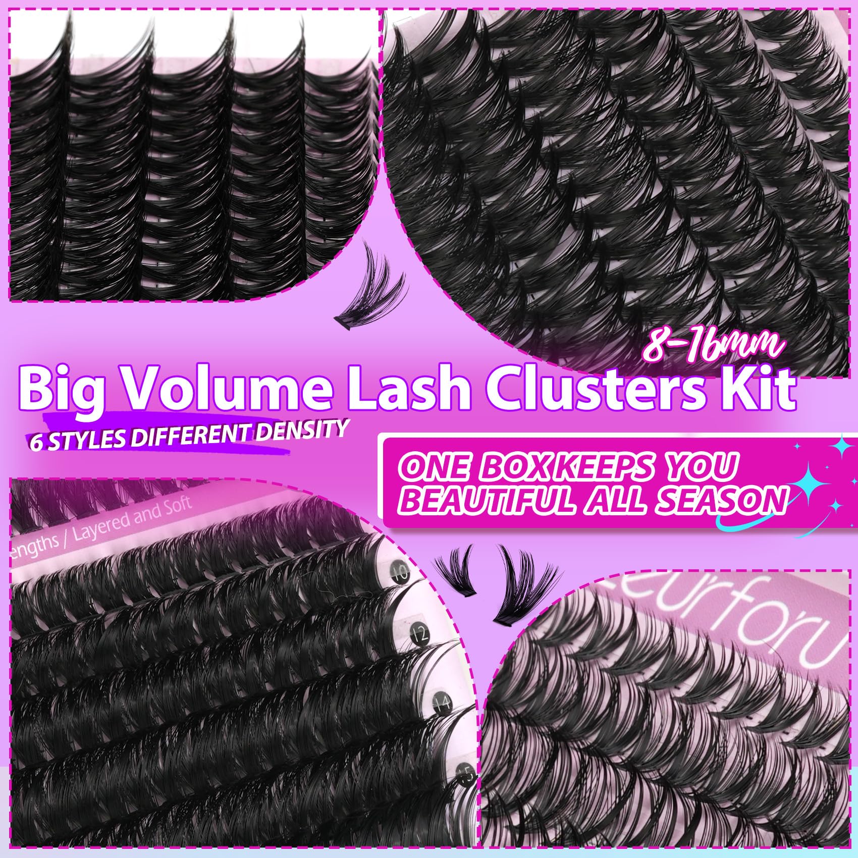 Beginner-friendly application promotes quick, natural-looking lashes at home.