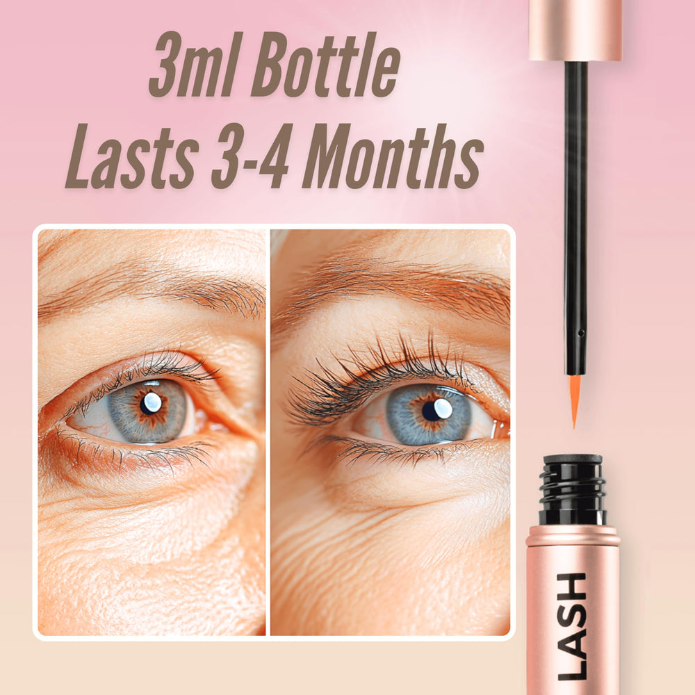 LeVaye Show Lash Serum lashes close-up showing definition and volume