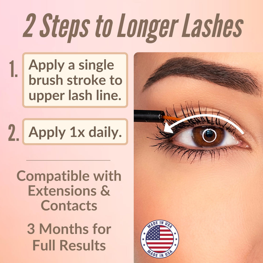LeVaye Show Lash Serum ingredients panel suggests nourishing components