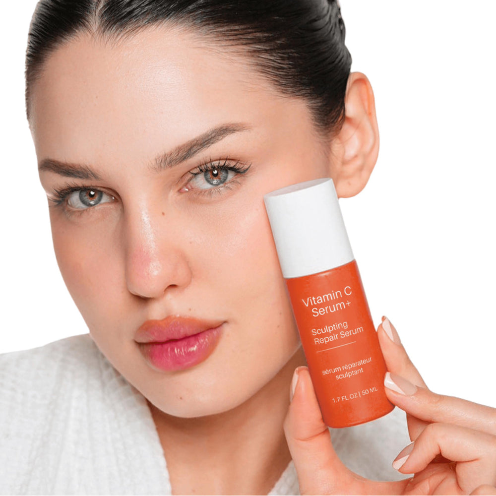 LeVaye Vitamin C Serum ferulic acid ingredients highlighted.