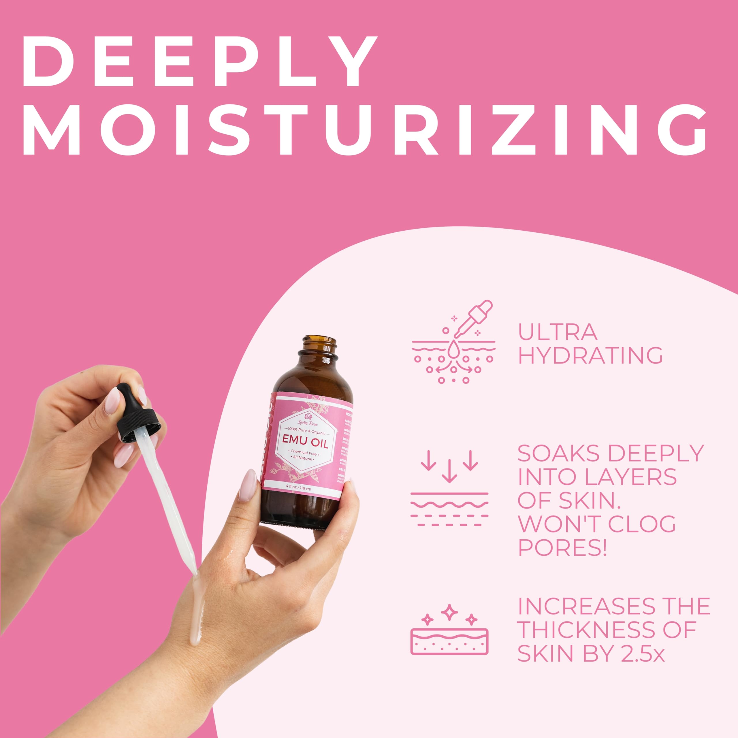 Leven Rose Aceite Emú para labios: hidratación que suaviza