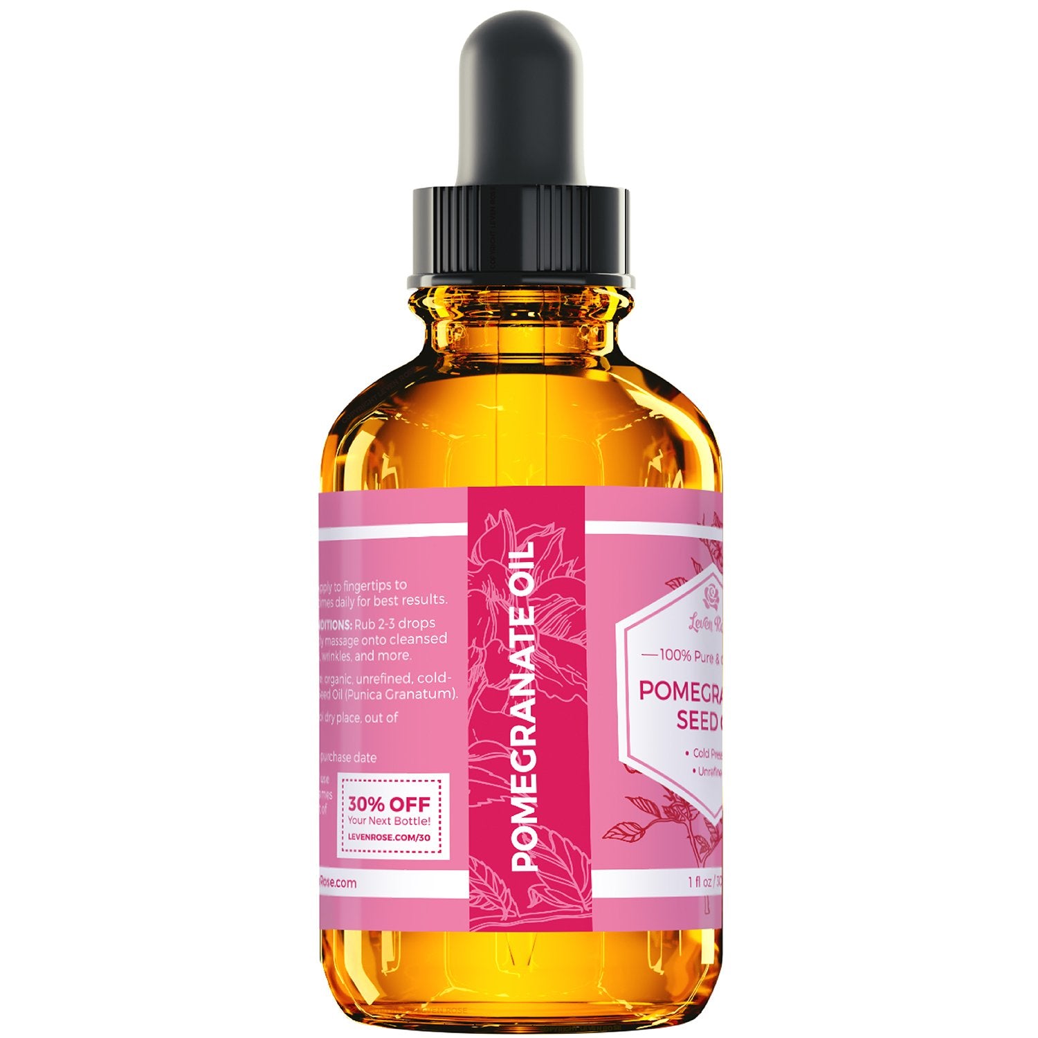 Leven Rose Aceite Granada, masaje suave para piel más flexible