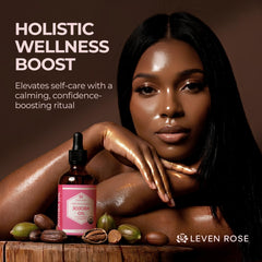 Leven Rose Aceite de Jojoba: cabello-brillo, suavidad y manejo más fácil.