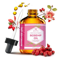 Leven Rose Rosa Mosqueta en botella oscura para uso diario en la piel