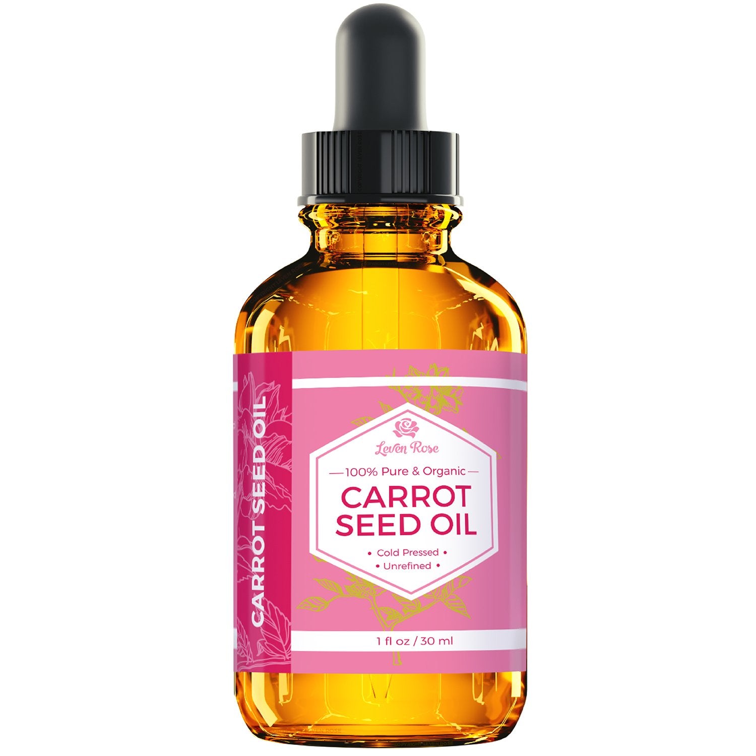 Leven Rose Aceite de Zanahoria para uñas, nutrición de las cutículas.