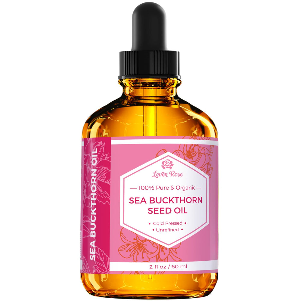 Leven Rose Rutina diaria de cuidado piel y uñas con aceite de espino amarillo.