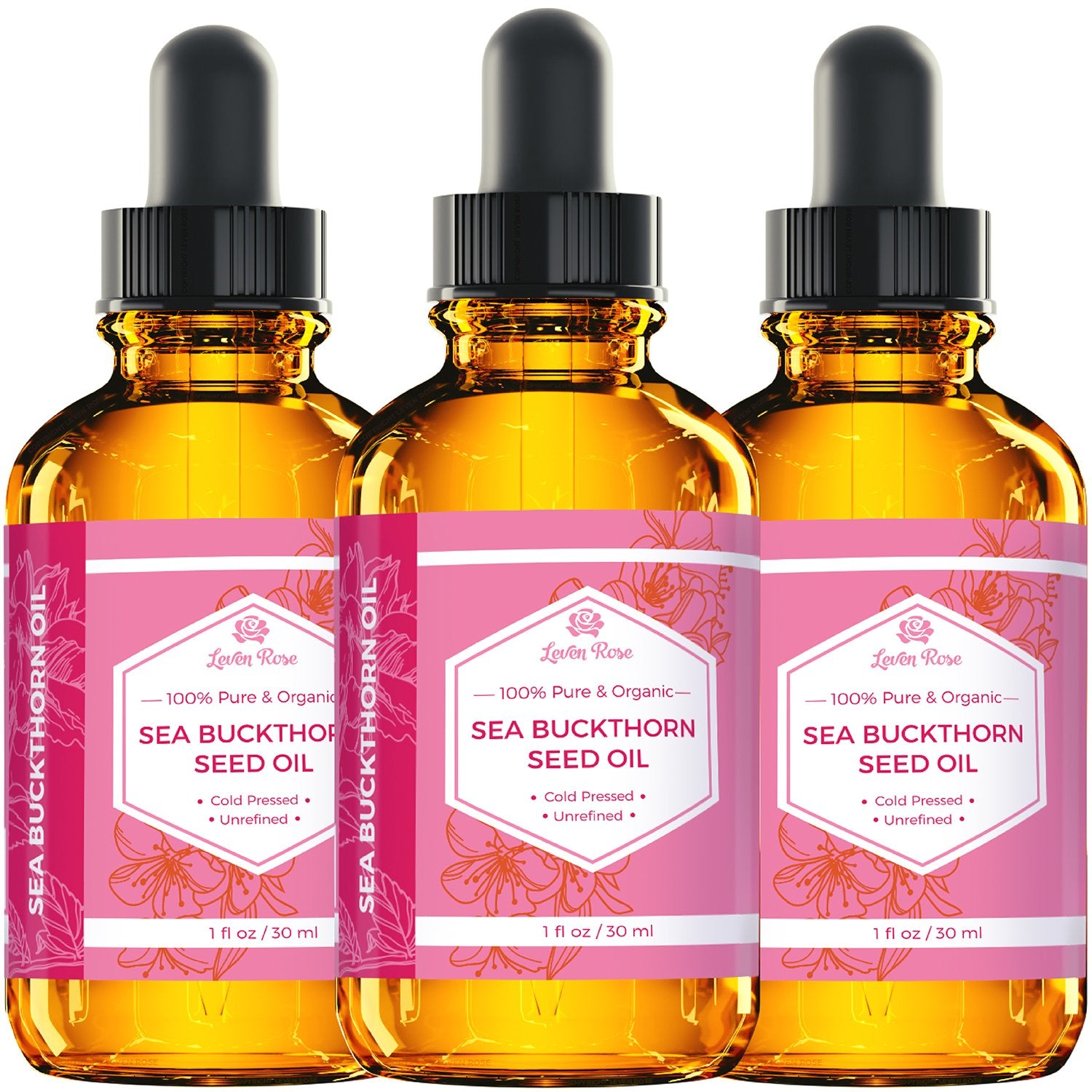 Base antes del protector solar con Leven Rose Sea Buckthorn