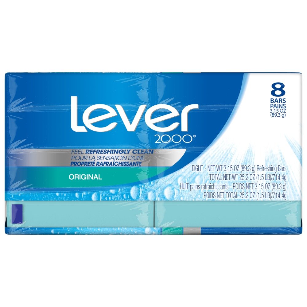 Lever 2000 Original barra con espuma suave para limpieza diaria.