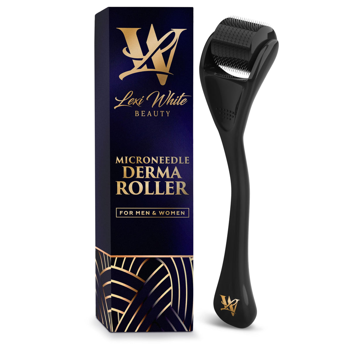 Rodillo dermaroller Lexi White Beauty para piel y rostro, mejora la textura en casa