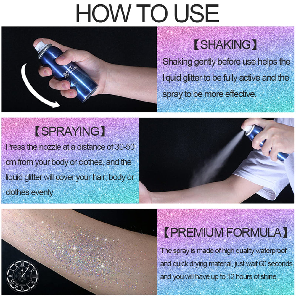 Lezero quick-drying shimmer stays bright even during active moments.