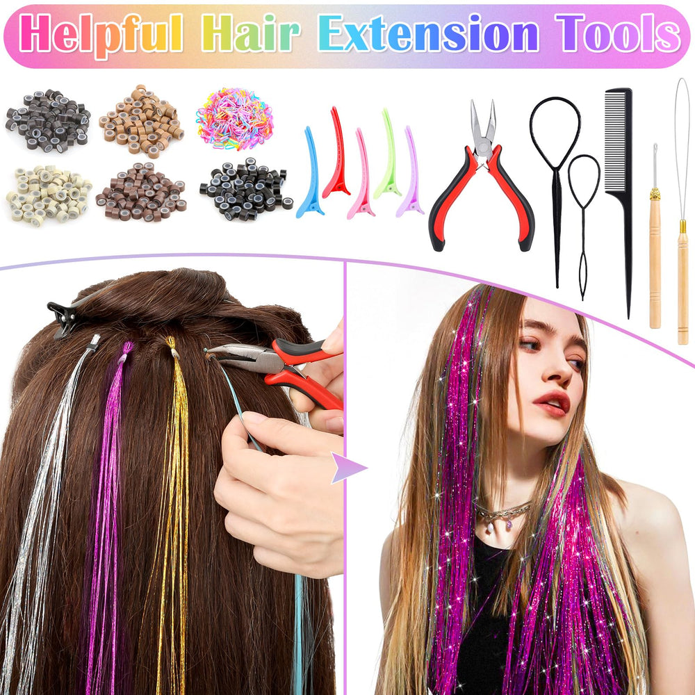 Lezmarket includes two different hair-extension tools for easy application.