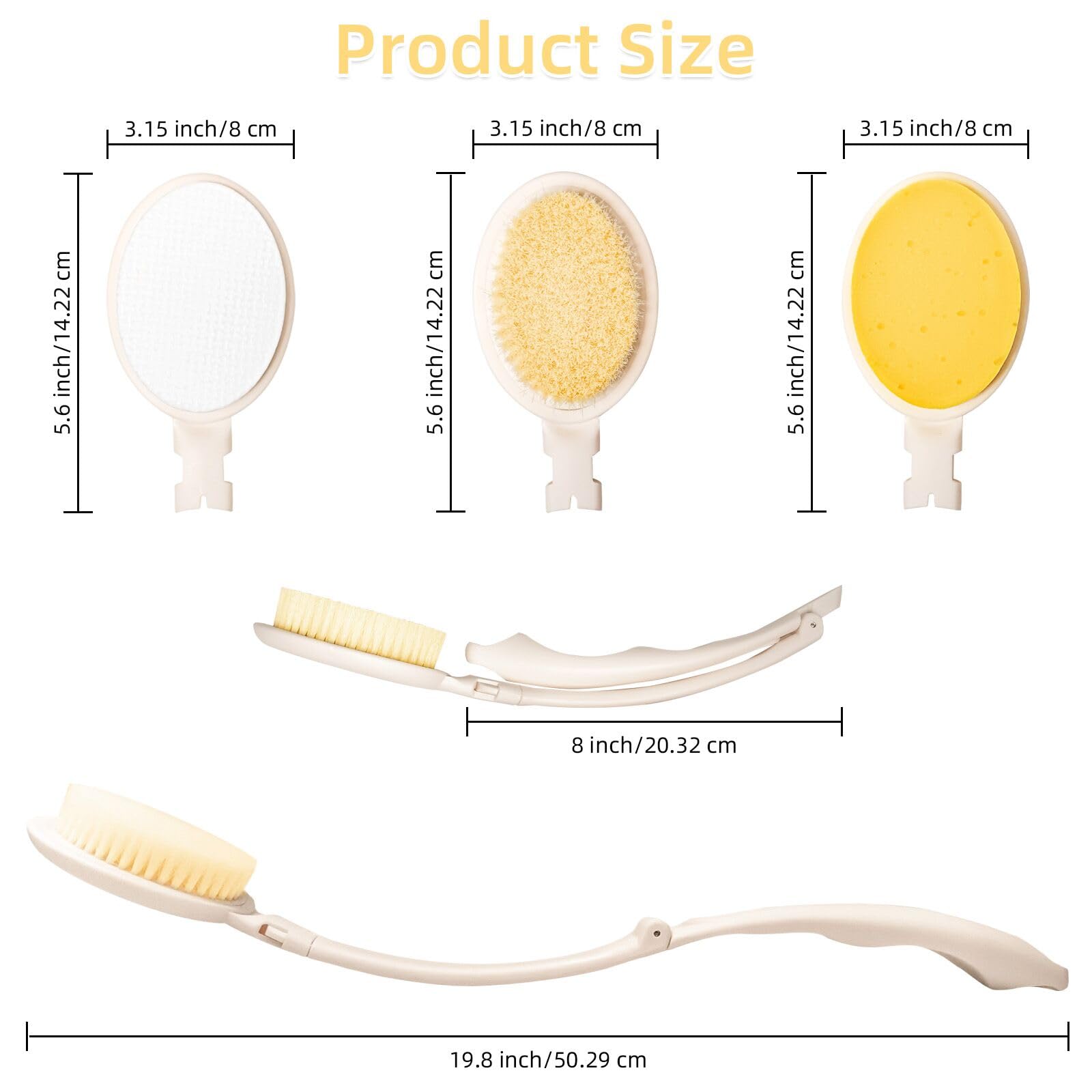 LFJ esponja de baño suave para limpieza delicada