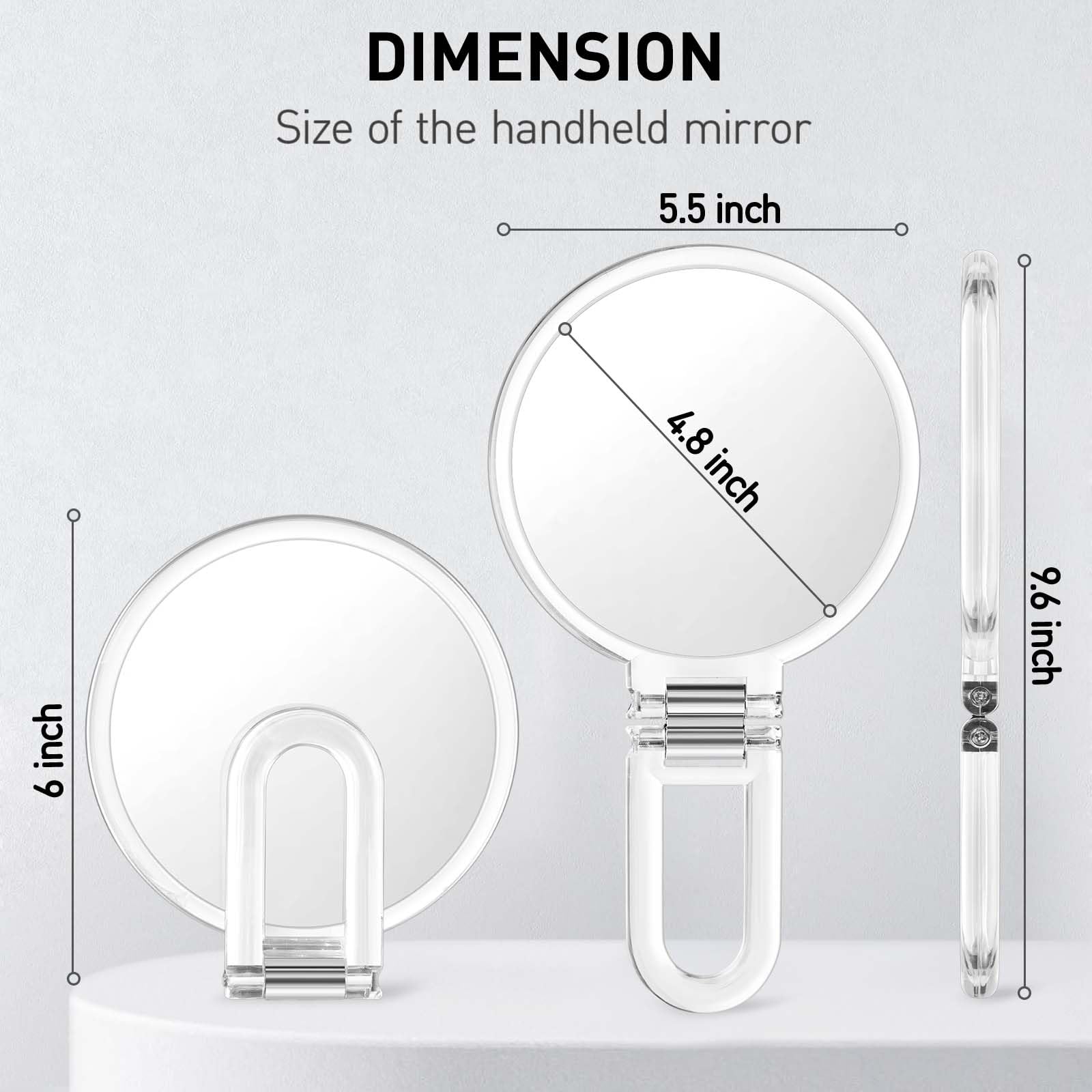 LFOYOU lightweight vanity mirror is ideal for travel and compact spaces.