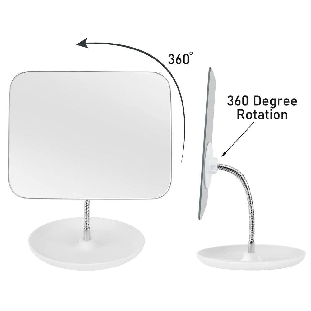 LFOYOU optical glass face provides a clear reflection for makeup checks