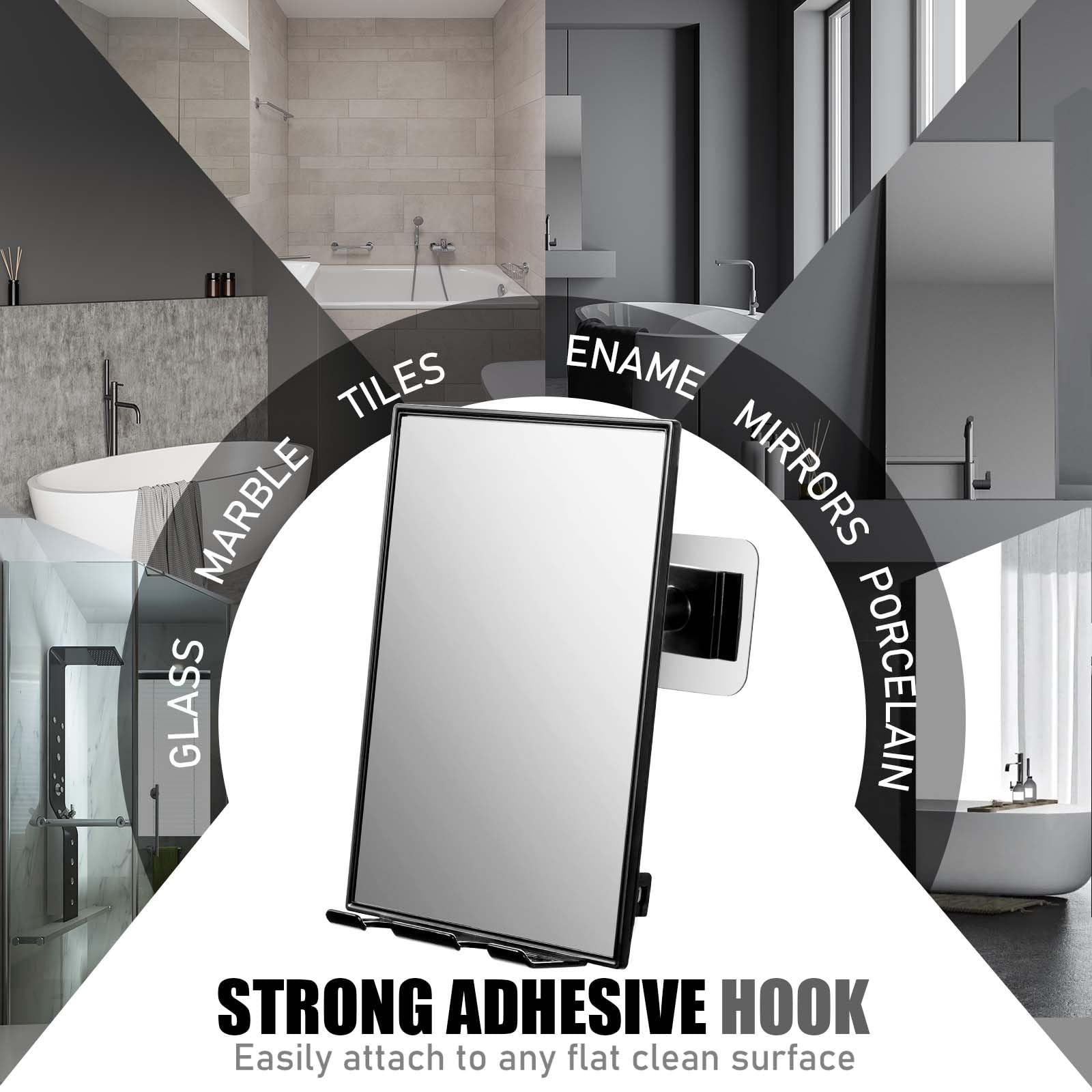 LFOYOU razor-holder shelves keep blades organized within reach in the bathroom.