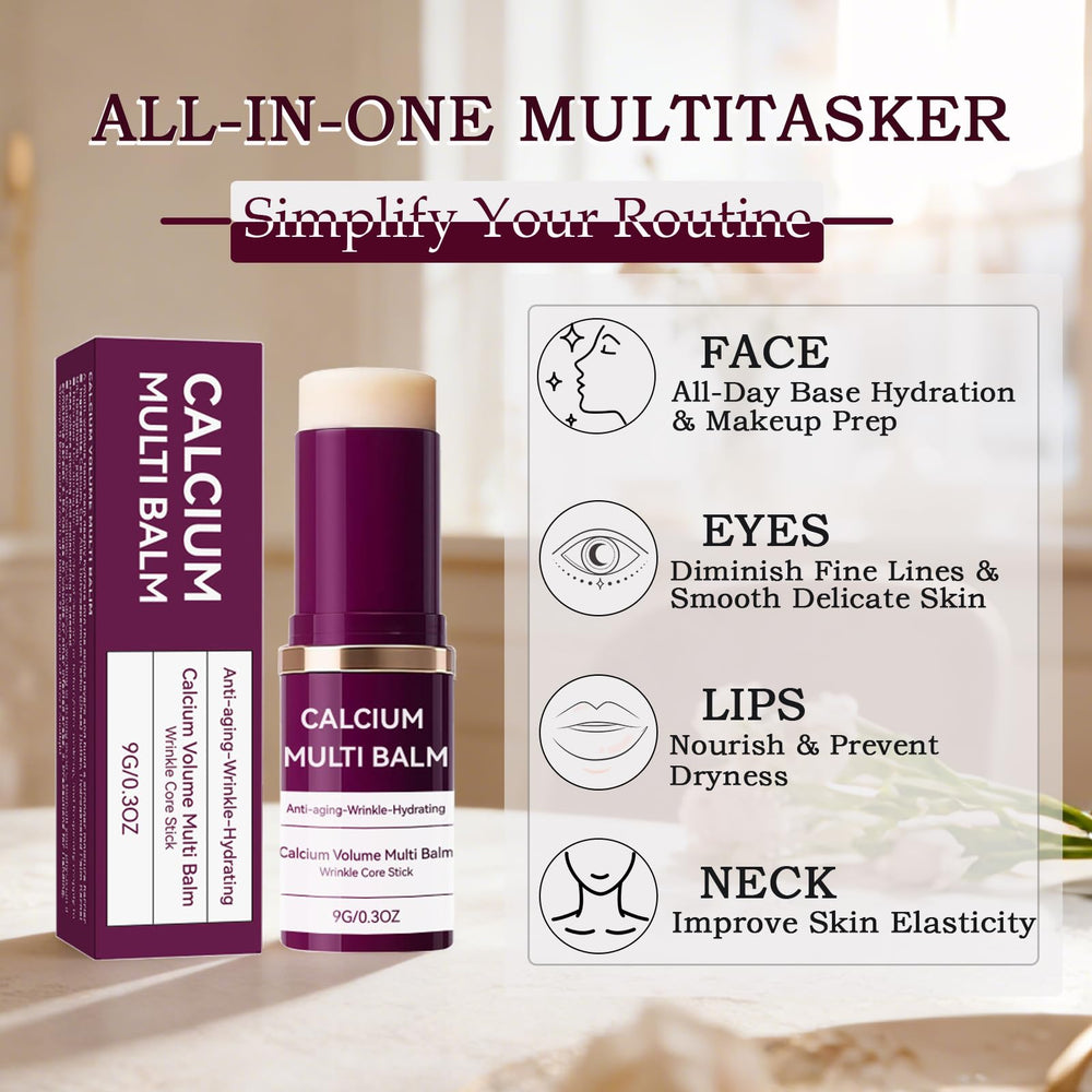 LFuTPm Calcium Volume Multi Balm aplicación rápida para retoques durante el día.