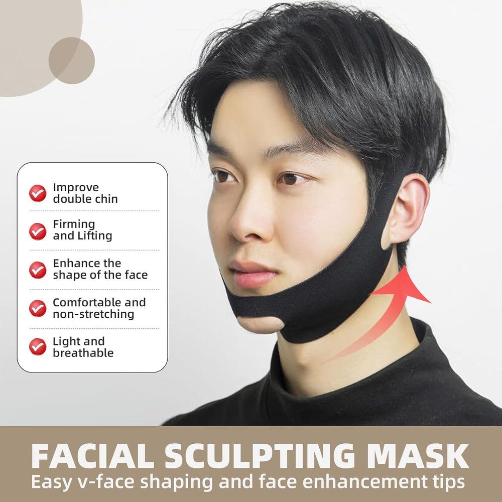 LGNOVQ V-Line Lifting Mask worn under the chin for discreet lift
