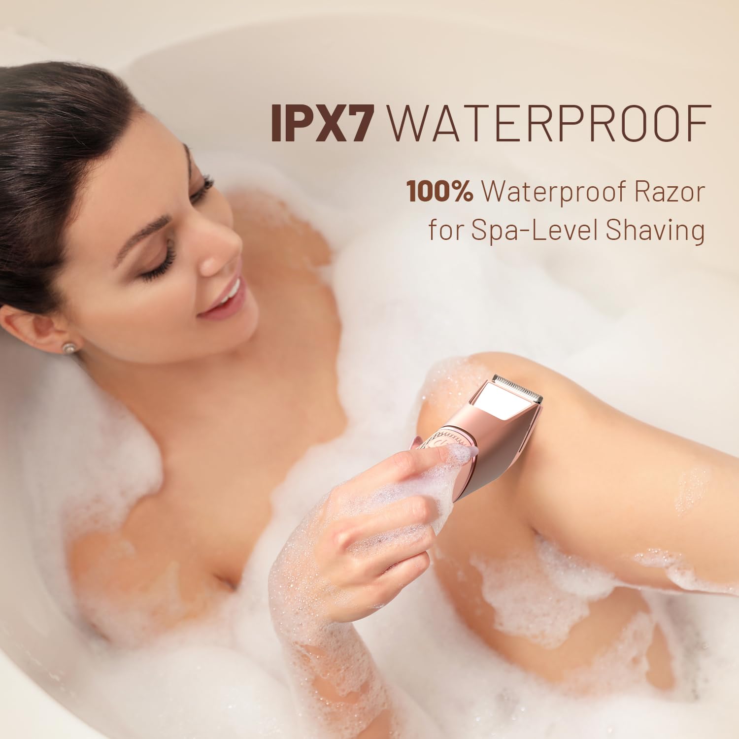 LGTGH detachable head enables easy cleaning after wet or dry sessions.