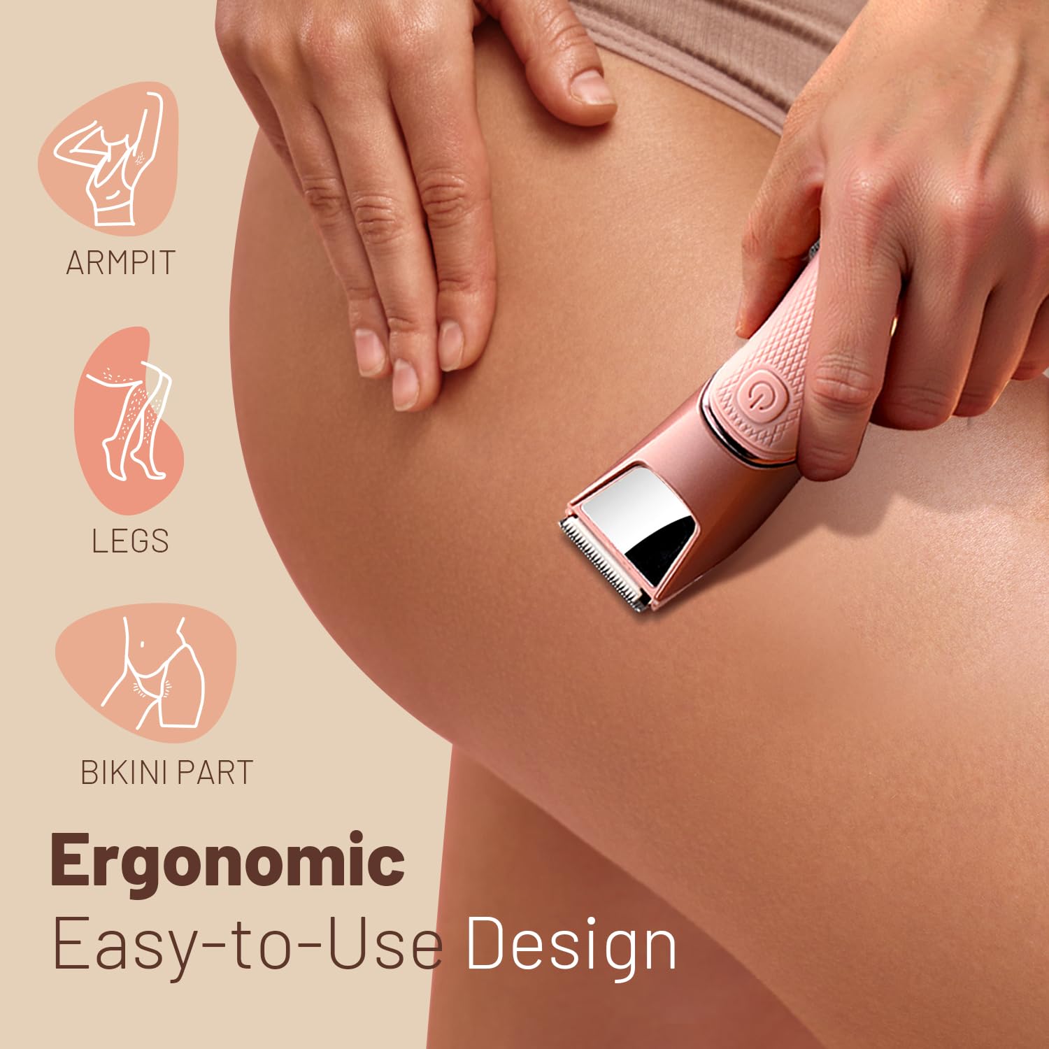 LGTGH flexible design adapts to curves for smooth legs and bikini lines.