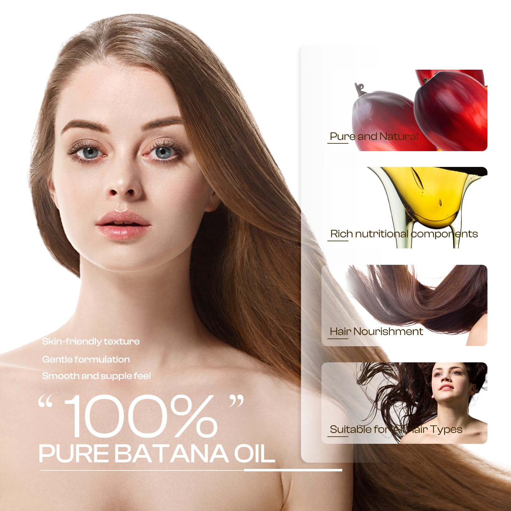 LHOPEBK Nature Batana Aceite: textura ámbar del aceite para nutrir el cuero cabelludo