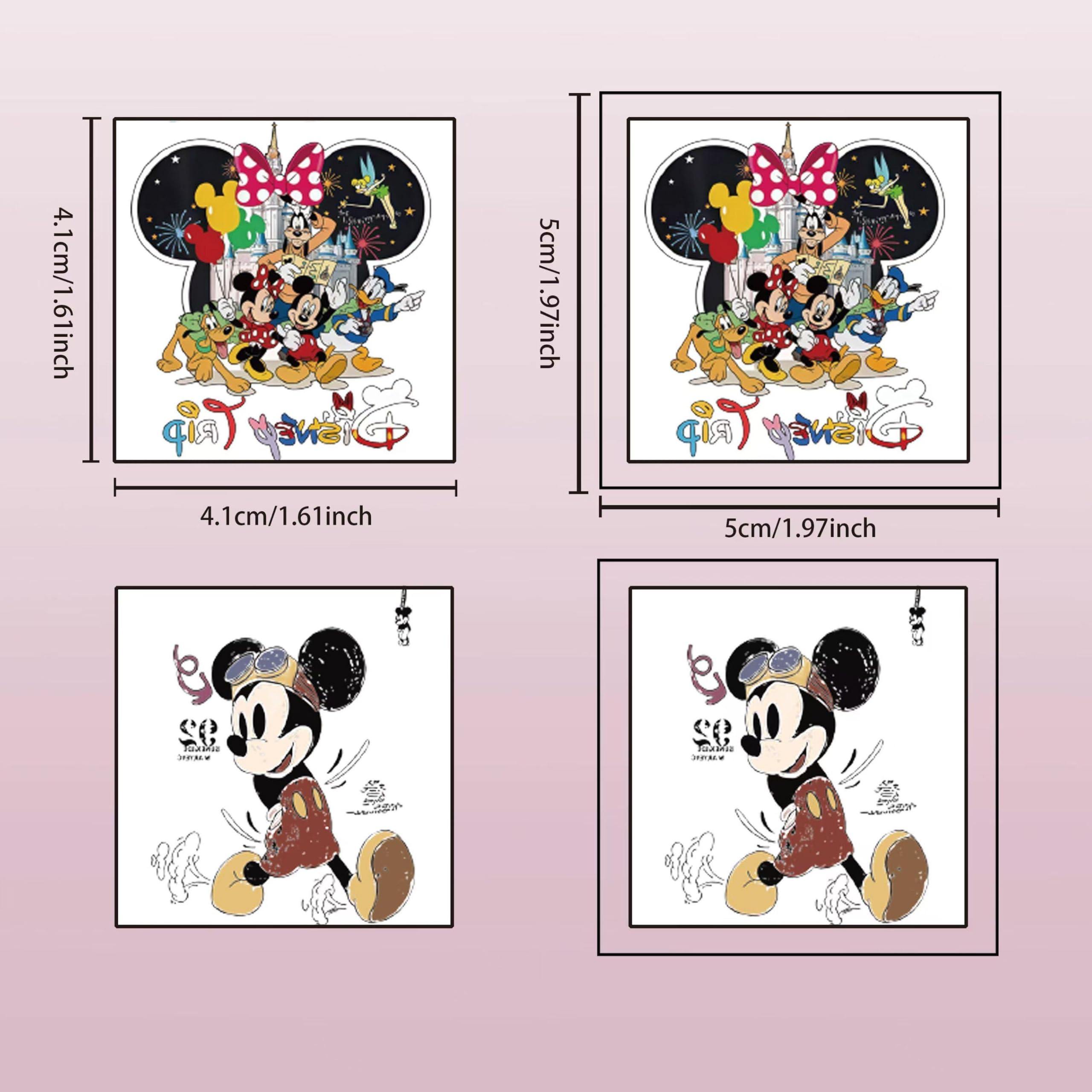 Diseños Mickey Mouse en colores brillantes, perfectos para actividades creativas.