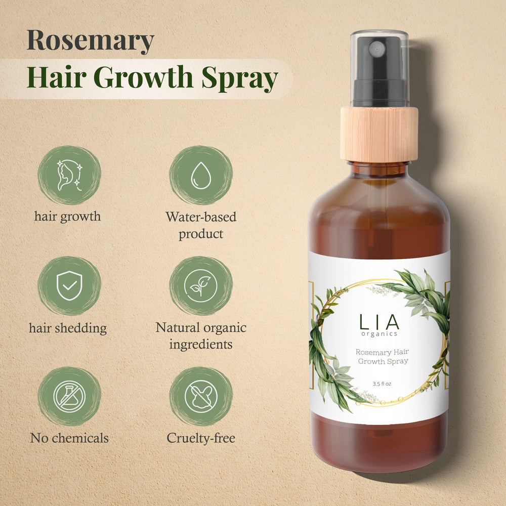 Lia Organics aplicación en cuero cabelludo para refrescar