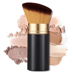 LIALTK retractable kabuki brush with closed cap for on-the-go makeup touch-ups.