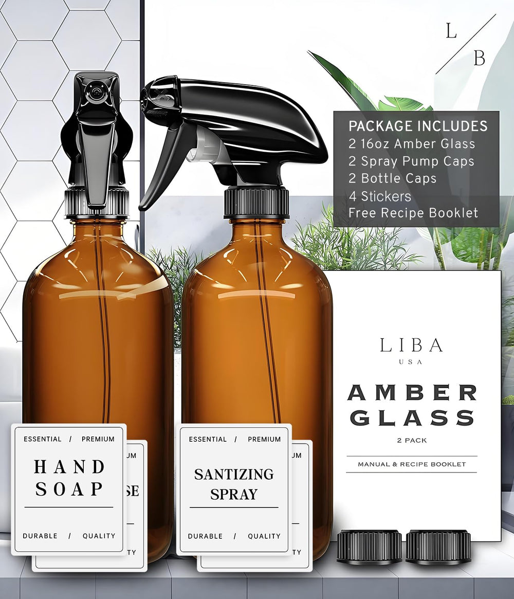 LiBa reusable glass bottles offer a greener home solution.