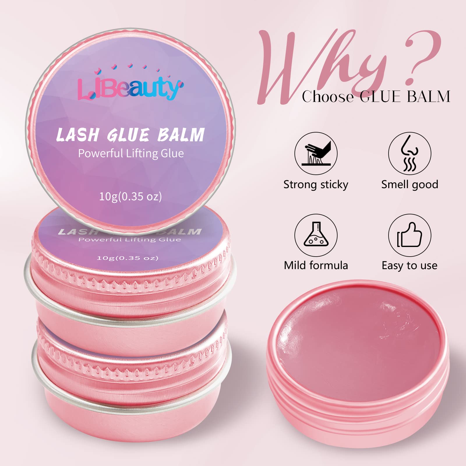 Libeauty brow lamination balm demonstrates 2-in-1 lift and nourish