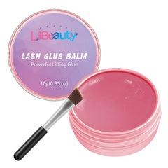 Libeauty lash lift glue balm pink peach 2-in-1 lift and nourishment.