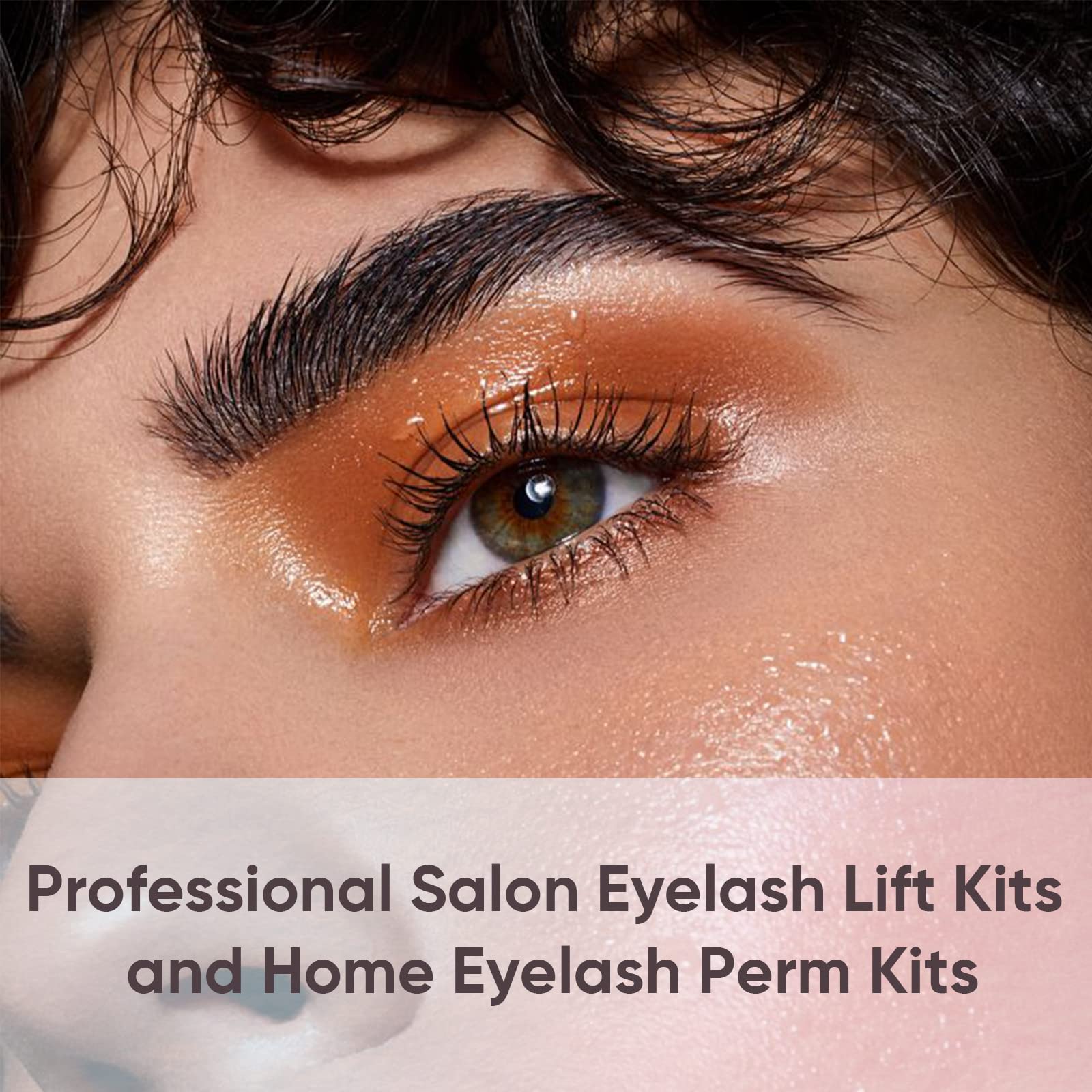 Libeauty user applying kit for defined lashes.