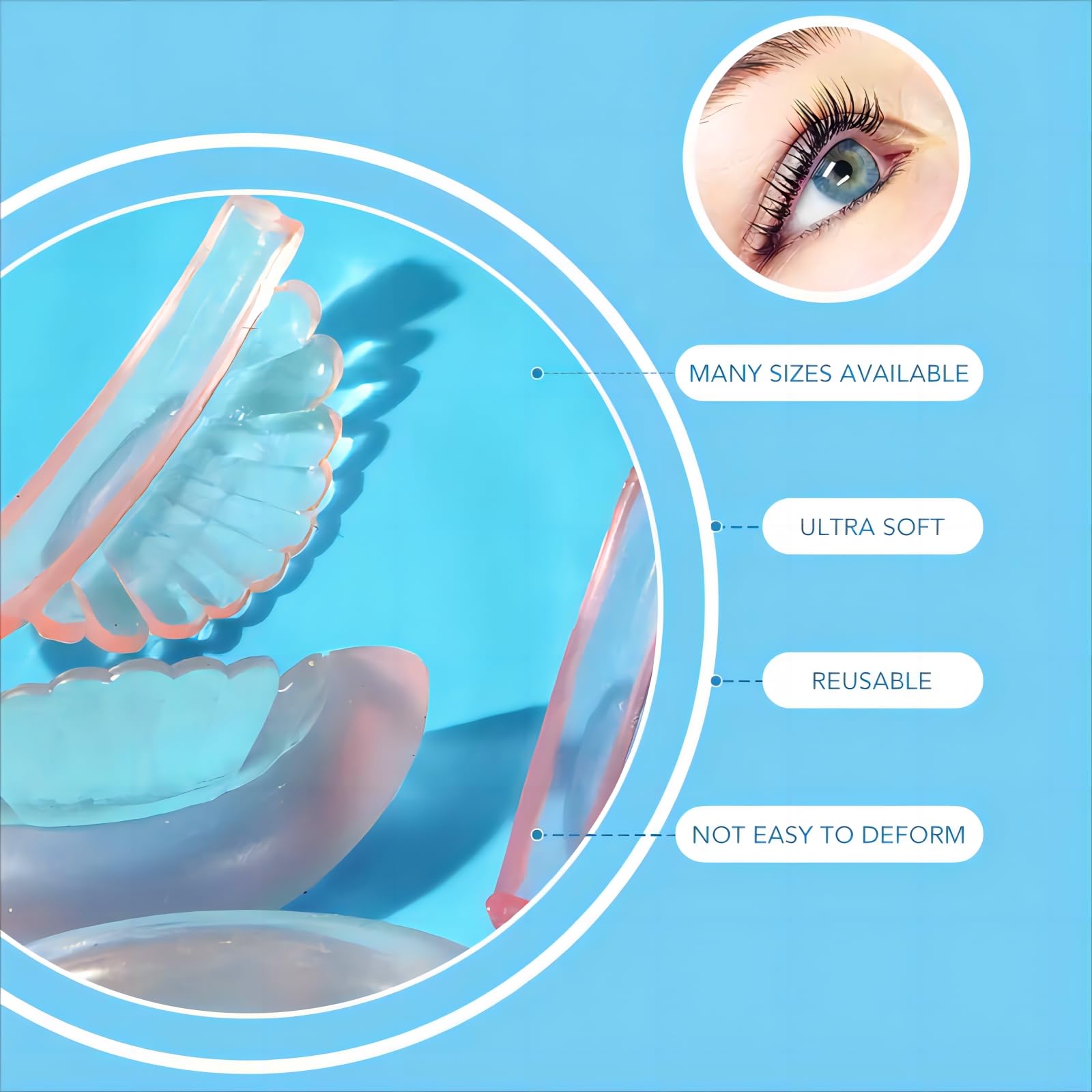 Liber Beauty diseño simétrico para ojos derechos e izquierdos.
