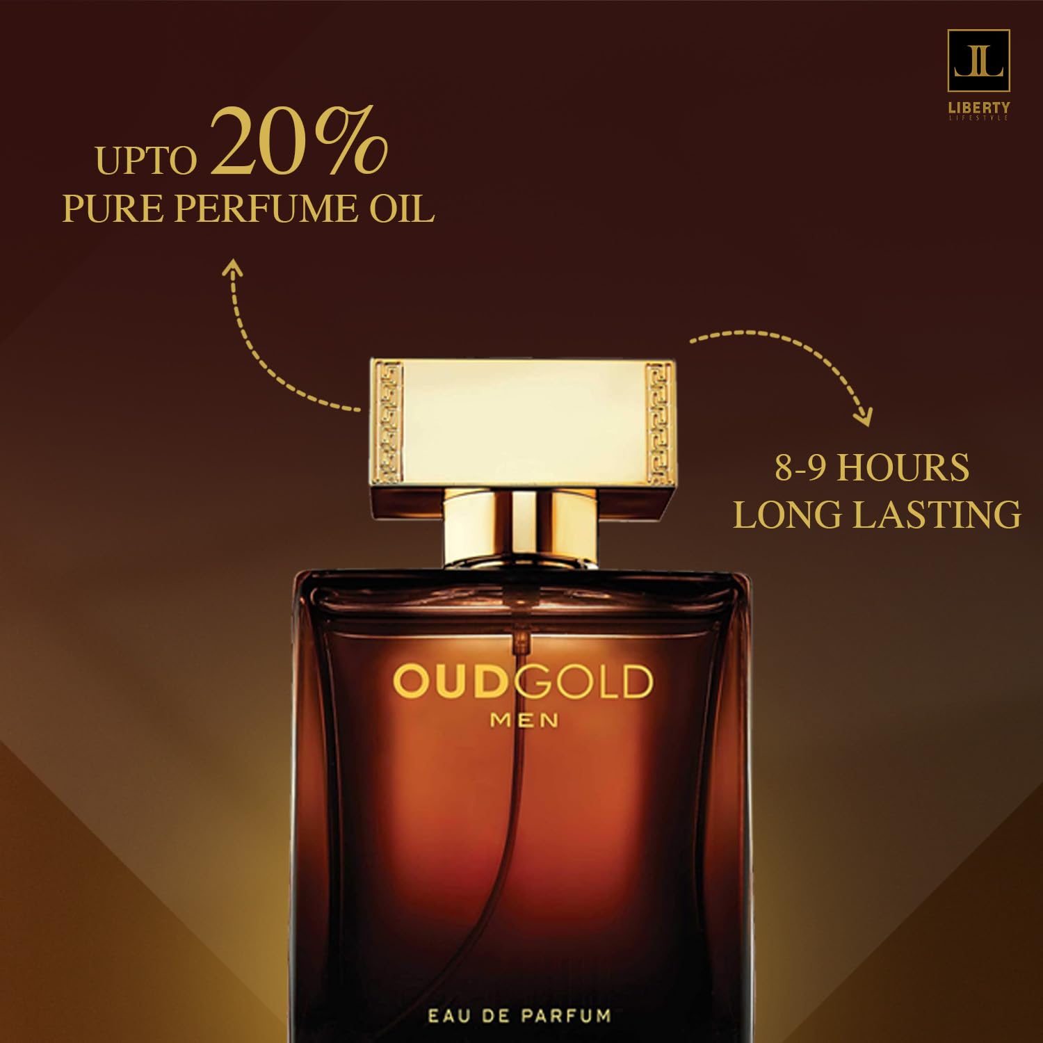 Liberty Oud Arabic Perfume amber accents evoke opulent mood