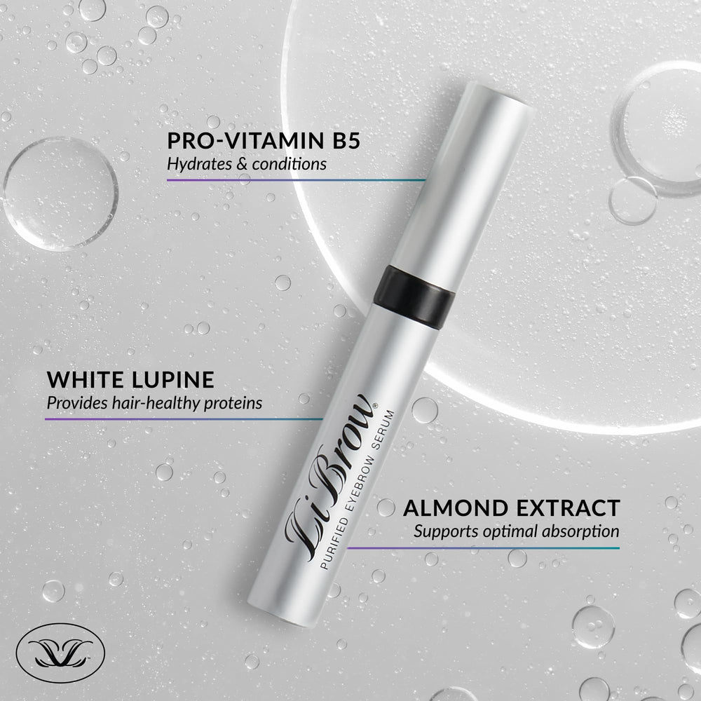 Natural botanicals like almond oil and walnut extract in LiBrow