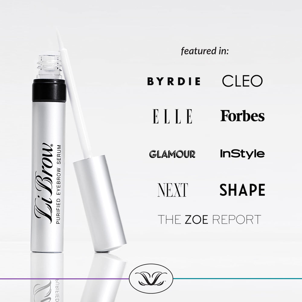 Vegan, cruelty-free LiBrow packaging emphasizing sensitive-skin safety