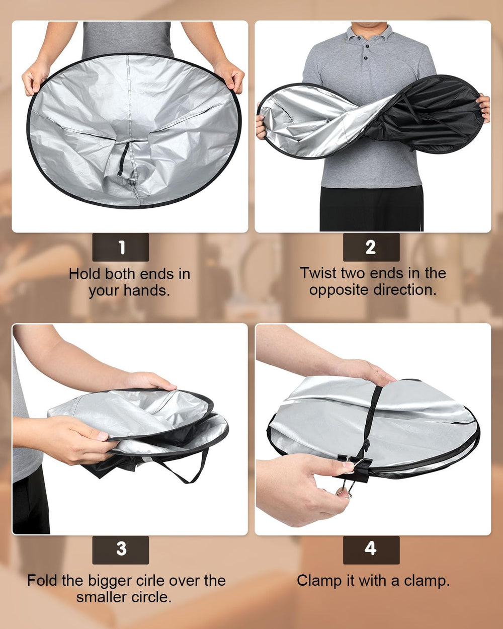 Lictin Barber Cape with adjustable four buckles for a comfortable fit.