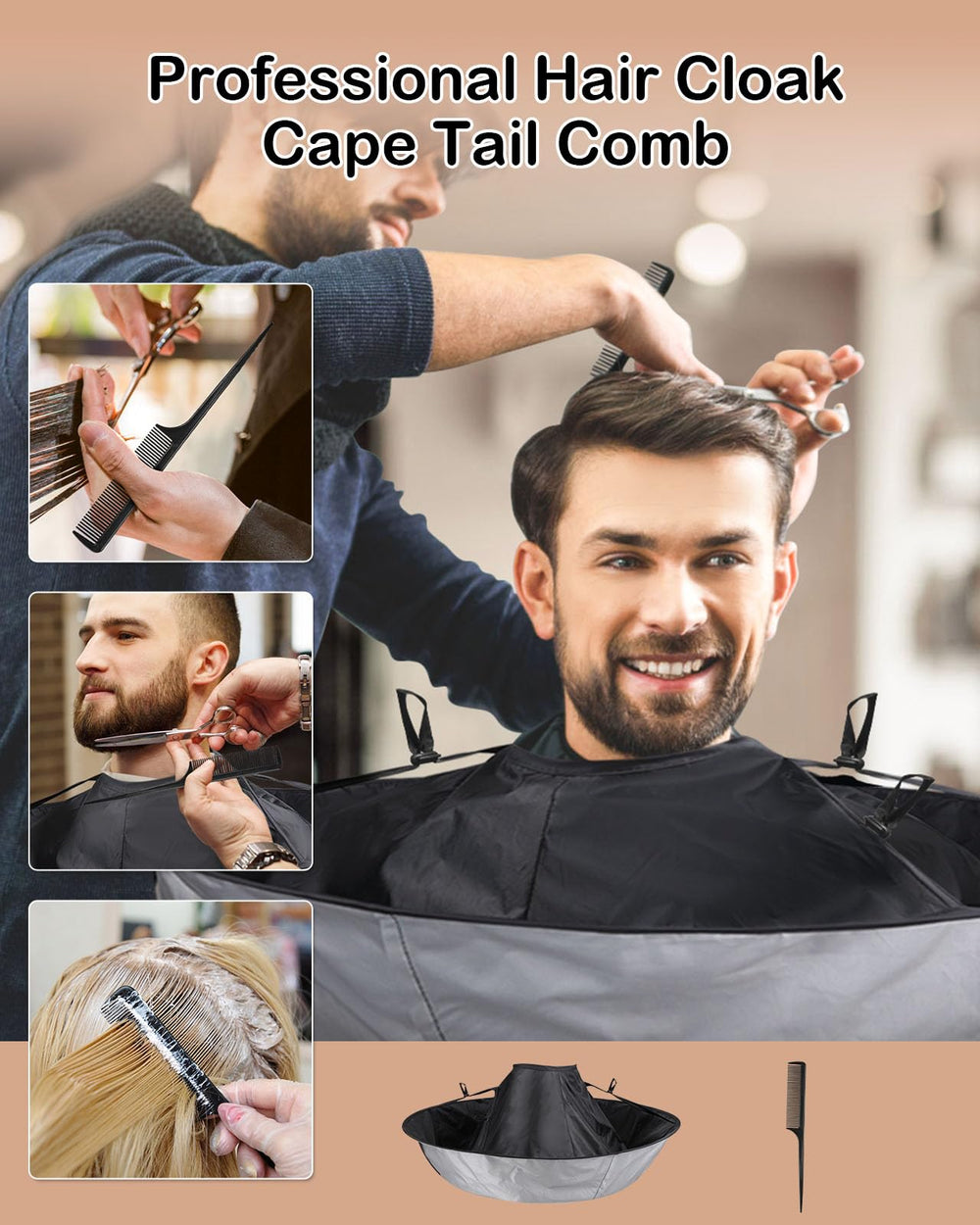Lictin Hair Cloak folds compactly for storage and travel.
